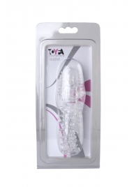 Прозрачная насадка с шишечками и шипами - 13,5 см. - Toyfa Basic - в Астрахани купить с доставкой