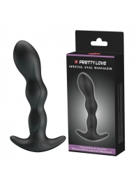 Черный анальный стимулятор простаты с вибрацией Special Anal Massager - 14,5 см. - Baile - в Астрахани купить с доставкой