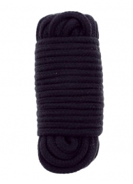 Черная веревка для связывания BONDX LOVE ROPE - 10 м. - Dream Toys - купить с доставкой в Астрахани