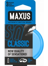 Классические презервативы в железном кейсе MAXUS Classic - 3 шт. - Maxus - купить с доставкой в Астрахани