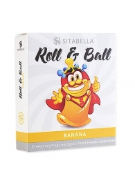 Стимулирующий презерватив-насадка Roll   Ball Banana - Sitabella - купить с доставкой в Астрахани