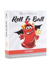 Стимулирующий презерватив-насадка Roll   Ball Cherry - Sitabella - купить с доставкой в Астрахани