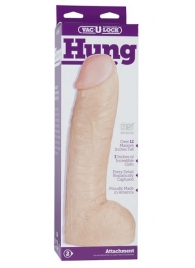 Огромная насадка-реалистик Vac-U-Lock Realistic Hung - 31,7 см. - Doc Johnson - купить с доставкой в Астрахани