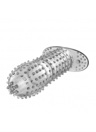 Закрытая прозрачная насадка Crystal sleeve - 12 см. - Erowoman-Eroman - в Астрахани купить с доставкой
