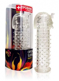 Закрытая прозрачная насадка на пенис Crystal Sleeve Faraon - 13,5 см. - Erowoman-Eroman - в Астрахани купить с доставкой