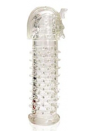 Закрытая прозрачная насадка на пенис Crystal Sleeve Faraon - 13,5 см. - Erowoman-Eroman - в Астрахани купить с доставкой