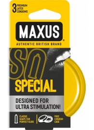 Презервативы с точками и рёбрами в железном кейсе MAXUS Special - 3 шт. - Maxus - купить с доставкой в Астрахани