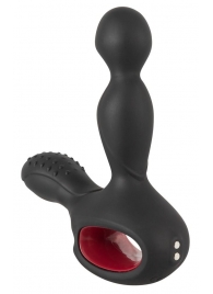 Черный вибромассажер простаты с нагревом и ротацией Prostate Plug - 14,5 см. - Orion - в Астрахани купить с доставкой
