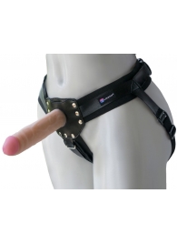 Черный пояс-трусики с двумя насадками  Экзотик-Linda  - 15,5 и 10,5 см. - LOVETOY (А-Полимер) - купить с доставкой в Астрахани
