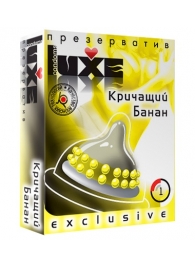 Презерватив LUXE  Exclusive  Кричащий банан  - 1 шт. - Luxe - купить с доставкой в Астрахани