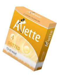 Презервативы Arlette Dotted с точечной текстурой - 3 шт. - Arlette - купить с доставкой в Астрахани
