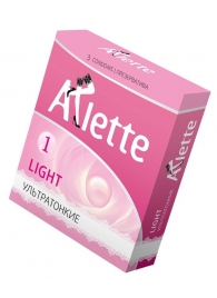 Ультратонкие презервативы Arlette Light - 3 шт. - Arlette - купить с доставкой в Астрахани
