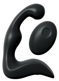 Черный вибромассажер простаты с пультом ДУ Control P-Spot Pro - Pipedream - в Астрахани купить с доставкой