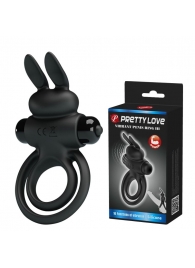 Черное эрекционное кольцо с вибростимуляцией клитора Vibrant Penis Ring III - Baile - в Астрахани купить с доставкой