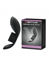 Черное кольцо на пенис с вибрацией Vibration Penis Sleeve - Baile - в Астрахани купить с доставкой