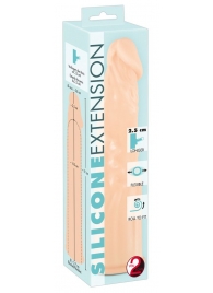 Телесная насадка-удлинитель Silicone Extension - 19 см. - Orion - в Астрахани купить с доставкой