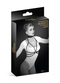 Черная упряжь на грудь Julia - Bijoux Pour Toi - купить с доставкой в Астрахани