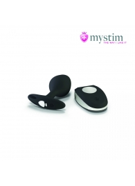Черная пробка Mystim Rocking Vibe S с возможностью подключения к электростимулятору - 9,7 см. - MyStim - купить с доставкой в Астрахани