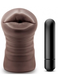 Коричневый мастурбатор-ротик Heather - Blush Novelties - в Астрахани купить с доставкой