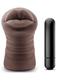 Коричневый мастурбатор-ротик Renee - Blush Novelties - в Астрахани купить с доставкой