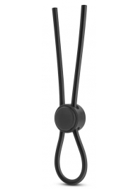Черное силиконовое лассо на пенис SILICONE LOOP COCK RING - Blush Novelties - в Астрахани купить с доставкой