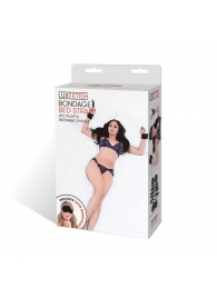 Чёрные манжеты для фиксации на кровати Bondage Bed Strap - Lux Fetish - купить с доставкой в Астрахани