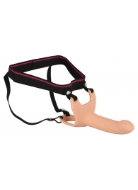 Силиконовый полый страпон на ремнях Silicone Strap-on - 16 см. - Orion - купить с доставкой в Астрахани