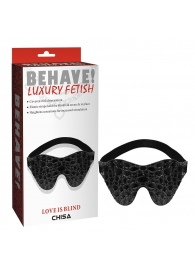 Черная маска на глаза Behave - Chisa - купить с доставкой в Астрахани