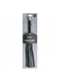 Черная плеть Easytoys Flogger With Metal Grip - 38 см. - Easy toys - купить с доставкой в Астрахани