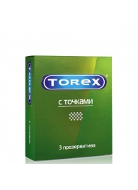 Текстурированные презервативы Torex  С точками  - 3 шт. - Torex - купить с доставкой в Астрахани