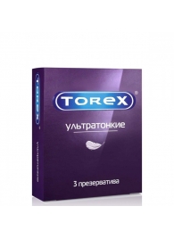 Презервативы Torex  Ультратонкие  - 3 шт. - Torex - купить с доставкой в Астрахани