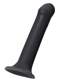 Черный фаллос на присоске Silicone Bendable Dildo XL - 20 см. - Strap-on-me - купить с доставкой в Астрахани