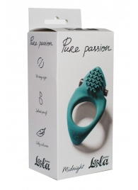 Зеленое эрекционное виброкольцо Pure Passion Midnight - Lola Games - в Астрахани купить с доставкой