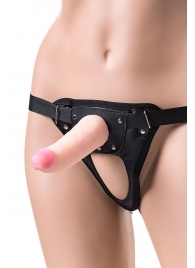 Телесный страпон на трусиках Realstick Jax - 17,9 см. - ToyFa - купить с доставкой в Астрахани