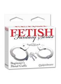 Металлические наручники Beginner s Metal Cuffs - Pipedream - купить с доставкой в Астрахани