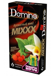 Ароматизированные презервативы DOMINO  Ароматный микс  - 6 шт. - Domino - купить с доставкой в Астрахани