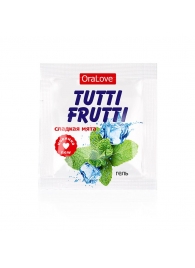 Пробник гель-смазки Tutti-frutti со вкусом мяты - 4 гр. - Биоритм - купить с доставкой в Астрахани