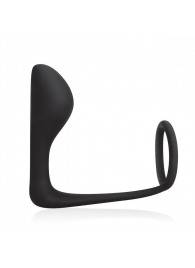 Стимулятор простаты с фиксацией эрекционным кольцом Prostate Gear - BlueLine - в Астрахани купить с доставкой