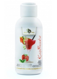 Интимный гель-смазка JUICY FRUIT с ароматом клубники - 100 мл. - БиоМед - купить с доставкой в Астрахани