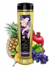 Массажное масло Libido Exotic Fruits с ароматом экзотических фруктов - 240 мл. - Shunga - купить с доставкой в Астрахани