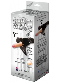 Пояс-трусики с насадкой Classic lux-Duke - 17,5 см. - LOVETOY (А-Полимер) - купить с доставкой в Астрахани