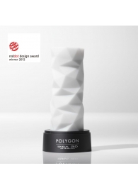 Белый 3D мастурбатор POLYGON - Tenga - в Астрахани купить с доставкой