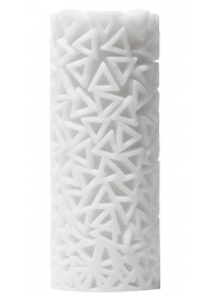 Белый 3D мастурбатор PILE - Tenga - в Астрахани купить с доставкой