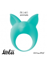 Зеленое эрекционное кольцо Kitten Kyle - Lola Games - в Астрахани купить с доставкой