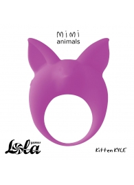 Фиолетовое эрекционное кольцо Kitten Kyle - Lola Games - в Астрахани купить с доставкой
