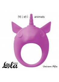 Фиолетовое эрекционное кольцо Unicorn Alfie - Lola Games - в Астрахани купить с доставкой