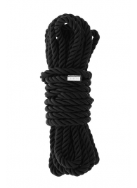 Черная веревка для шибари DELUXE BONDAGE ROPE - 5 м. - Dream Toys - купить с доставкой в Астрахани