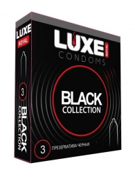 Черные презервативы LUXE Royal Black Collection - 3 шт. - Luxe - купить с доставкой в Астрахани
