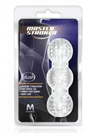 Прозрачный фигурный мастурбатор Master Stroker - Blush Novelties - в Астрахани купить с доставкой