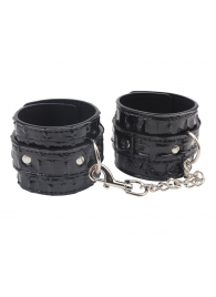 Черные наручники Surrender Wrist Restraints - Chisa - купить с доставкой в Астрахани